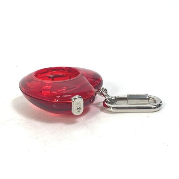 Authentic LOUIS VUITTON R17599 Carabiner Tambour Horizon Heart Clock Accessory C - Picture 9 of 10